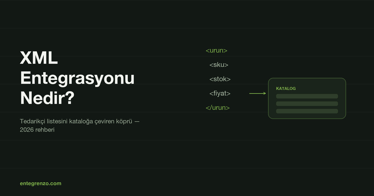 XML Entegrasyonu Nedir? 2026 Rehberi