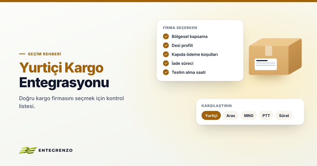 Yurtiçi Kargo Entegrasyonu ve Doğru Kargo Firmasını Seçmek